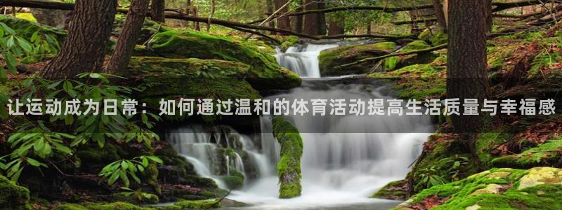 球王会体育：让运动成为日常：如何通过温和的体育活动提高生活质量与幸福感
