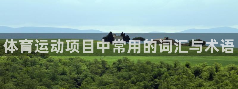 球王会体育：体育运动项目中常用的词汇与术语